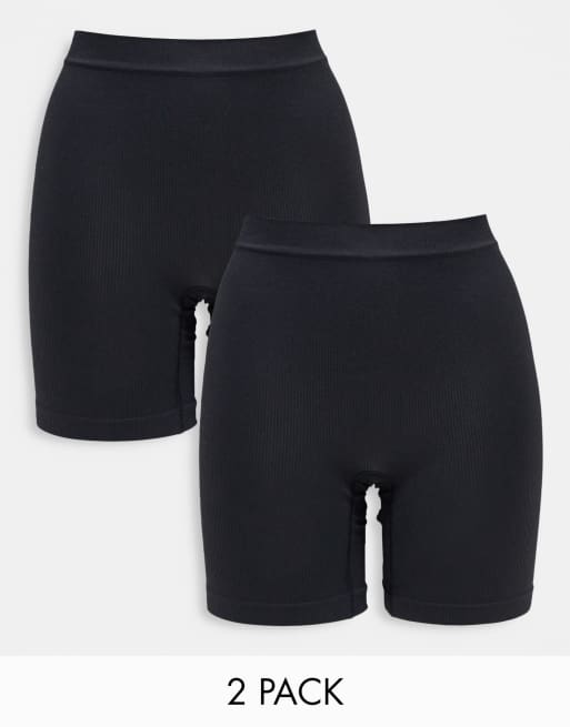 Lindex - Pakke med 2 sorte shorts med anti-gnidningsteknologi 