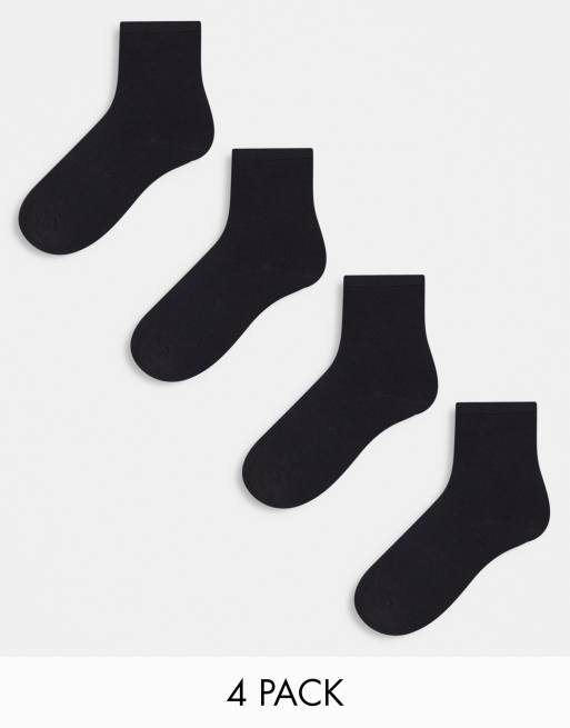 Lindex - Pakke med 4 par sokker i sort