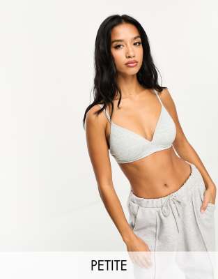 Lindex Petite - Soutien-gorge légèrement rembourré sans armatures et sans coutures - Gris