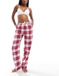 [Lindex] Lindex pyjama pants in red check print L RED