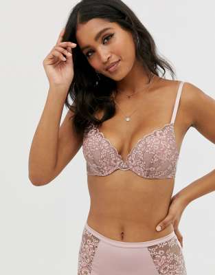 pink push up bra