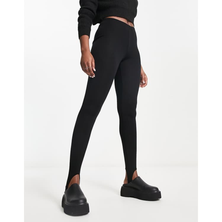 Merino Wool Leggings - Black - Ladies