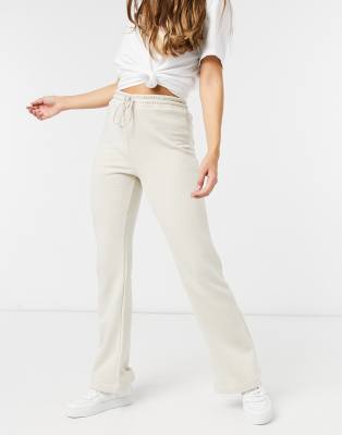 Gina Tricot Regular Trousers 'Luna' in Black