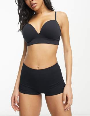 Seamless boxer briefs high waist