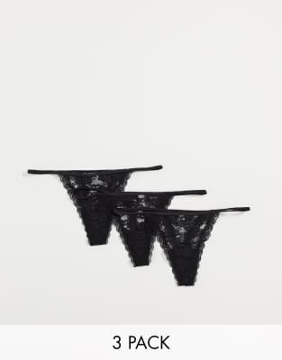 black lace thongs