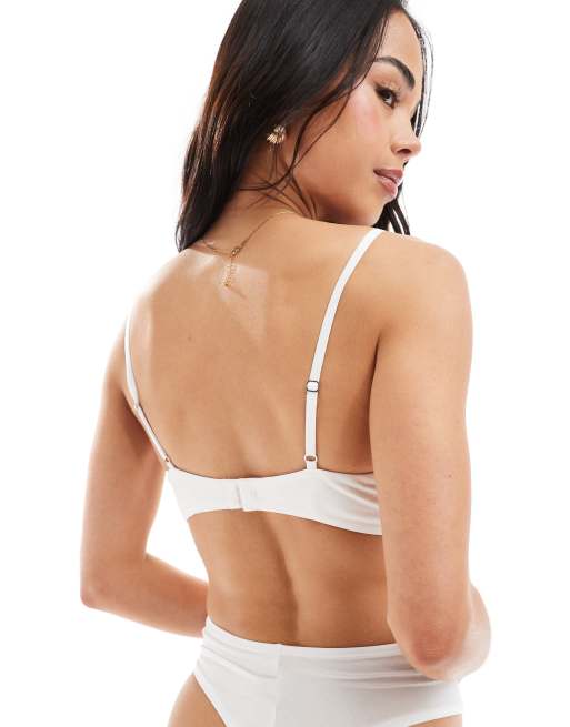 Lindex - Soutien-gorge en coton doux - Blanc, 2 de 4