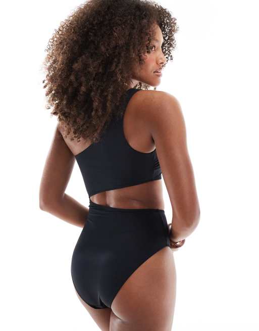 Lindex - Trina - Maillot 1 pièce à découpe - Noir, 3 de 4