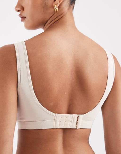 Lindex – Umstandsmode – 2er-Pack Still-BHs in Blau und Creme, 4 von 4