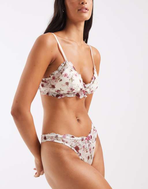 Lindex - Valerie - String en dentelle à fleurs, 2 de 4