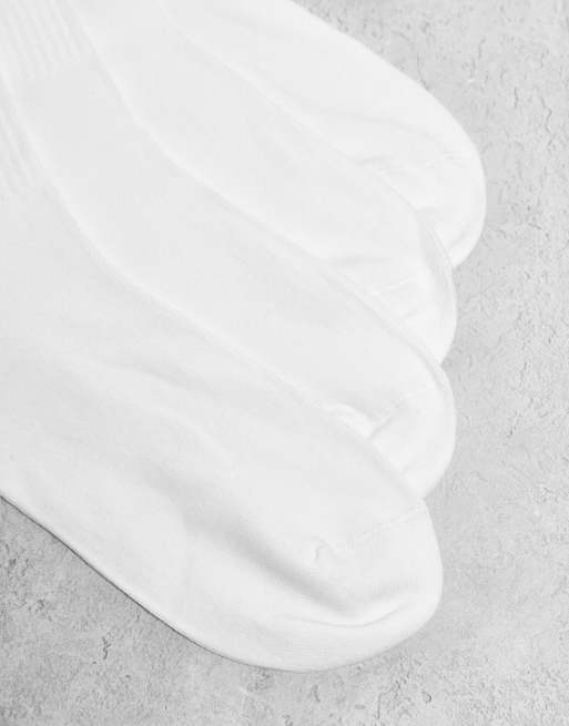 Lindex – Vita, grova, ribbade strumpor, 4-pack, 3 av 3