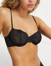 Gossard - Glossies - Reggiseno in pizzo trasparente color visone