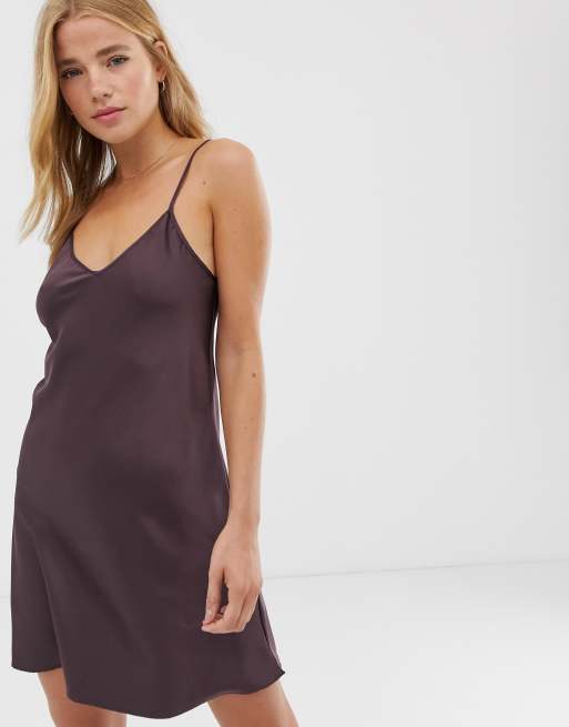 Mauve slip outlet dress