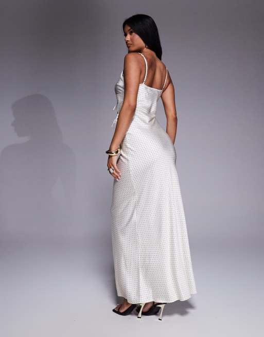 knee length dresses for ladies Eleanor A-Line Front Cutout Maxi Dress – VICI