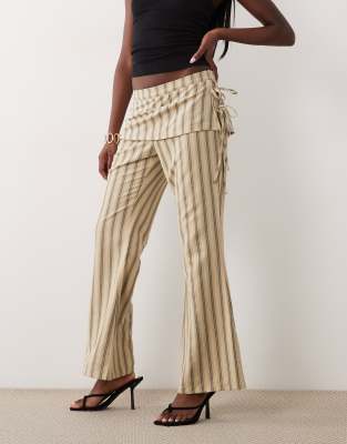 Lioness Alpine Skirt Tie Detail Flared Pants In Multi