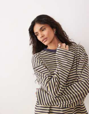Lioness bloom    -  beige - navy stripe