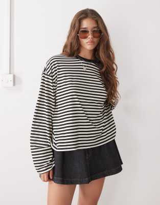 【8/20まで！】EBONY bloom long shirts 208971405-1-stripe