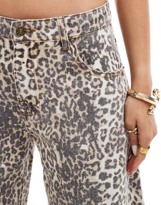 Denim Leopard Skinny