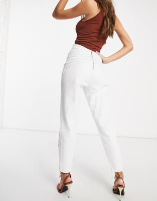 asos cream jeans