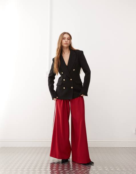 Lioness double breasted blazer with gold hardware and track pants set - view 1