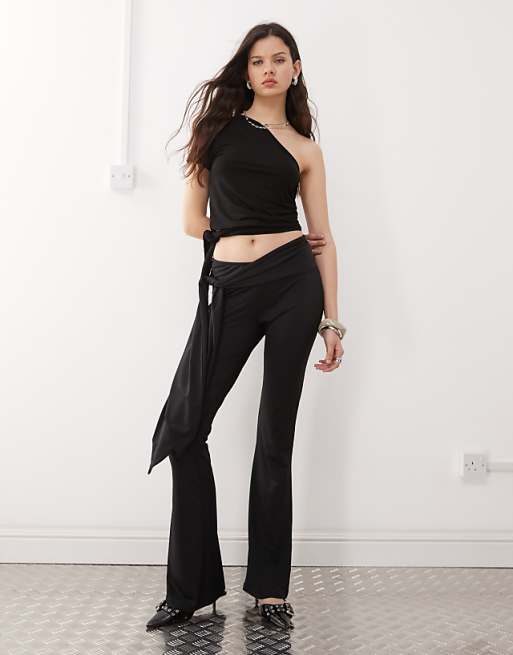 Gina One Shoulder Tie Side Top Gina One Shoulder Tie Side Top