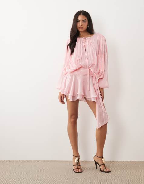 strapless open back dress Santorini Maternity Dress Blush Pink main image 1