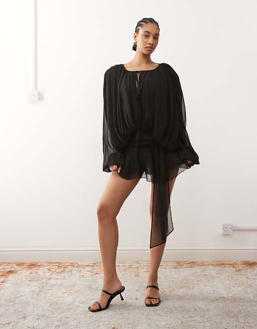 lioness black dress Original Sin Midi Rock N Rags this mini dress offers a tailored yet effortless look Lioness Women's Haven Maxi Dress
