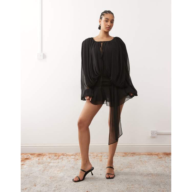 Lioness Women's Elements Back Button Mini Dress - NOIR - Size XXS