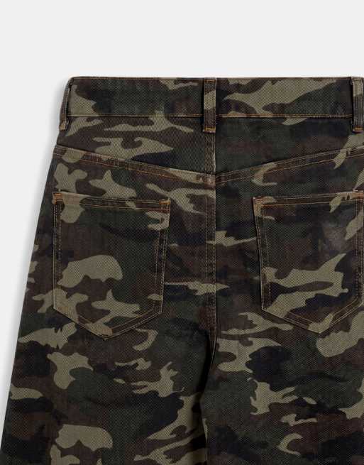 Lioness exclusieve Horseshoe barrel-leg jeans met camoprint, 9 van 9