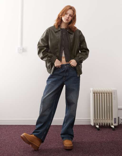 LIONESS Essential Bomber Jacket ダークスレート ESSENTIAL BOMBER - DARK SLATE – LIONESS FASHION