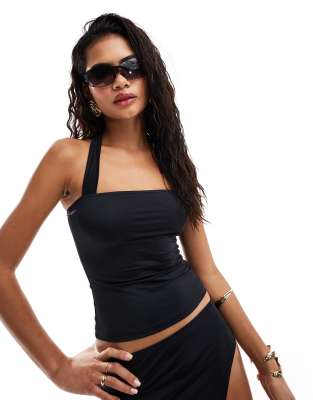 Lioness Halterneck Top Co-ord In Black - Part Of A Set