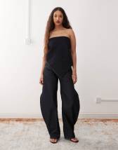 COLLUSION XL balloon jeans in rinse wash in navy