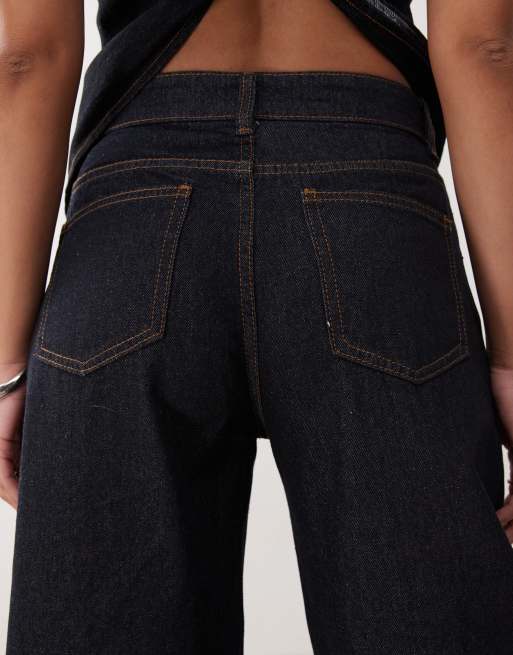 Lioness horseshoe barrel leg jeans in indigo rinse wash - part of a set