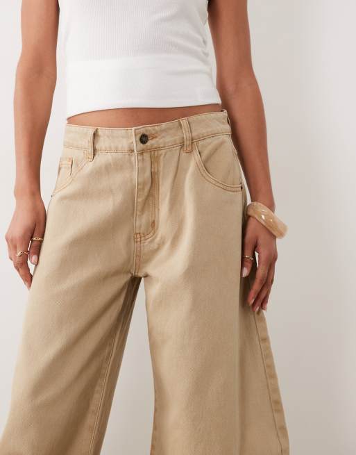 Lioness – Horseshoe – Beige jeans med barrelben, 6 av 7