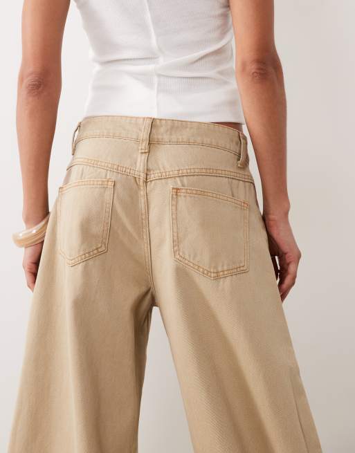 Lioness – Horseshoe – Beige jeans med barrelben, 7 av 7