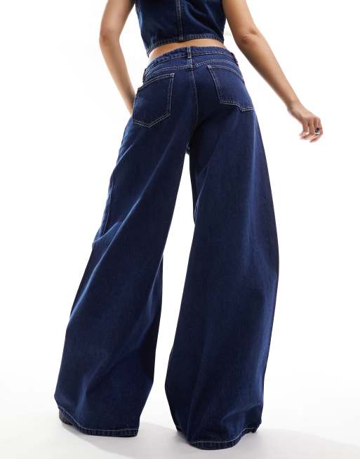 Lioness – Indigoblå baggy jeans med låg midja, 3 av 5
