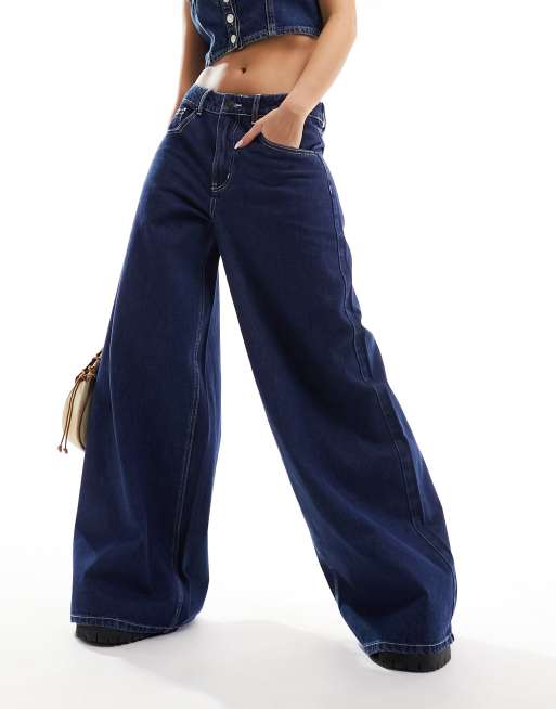 Lioness - Jean baggy à taille basse - Indigo délavé, 4 de 5