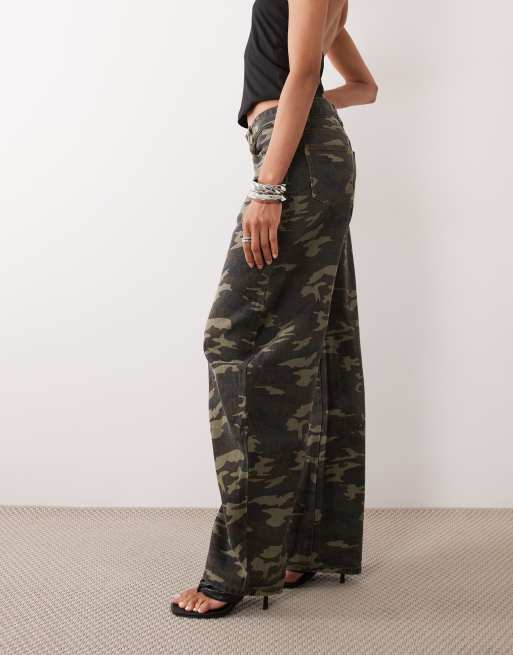 Lioness - Jean barrel coupe horseshoe - Camouflage, 2 de 5