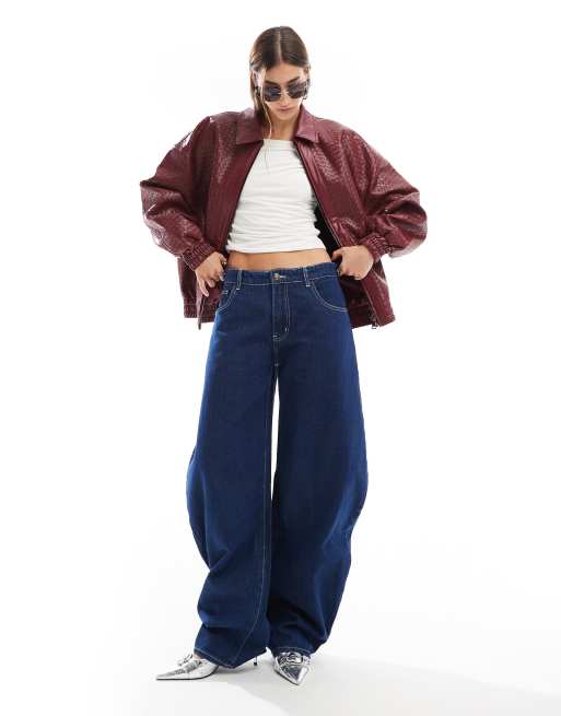 Lioness - Jeans a cilindro lavaggio indaco