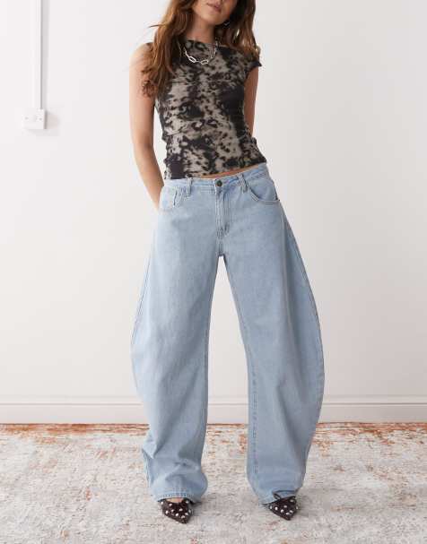 Lioness – Jeans in hellblauer Waschung mit abgerundetem Beinschnitt - view 1