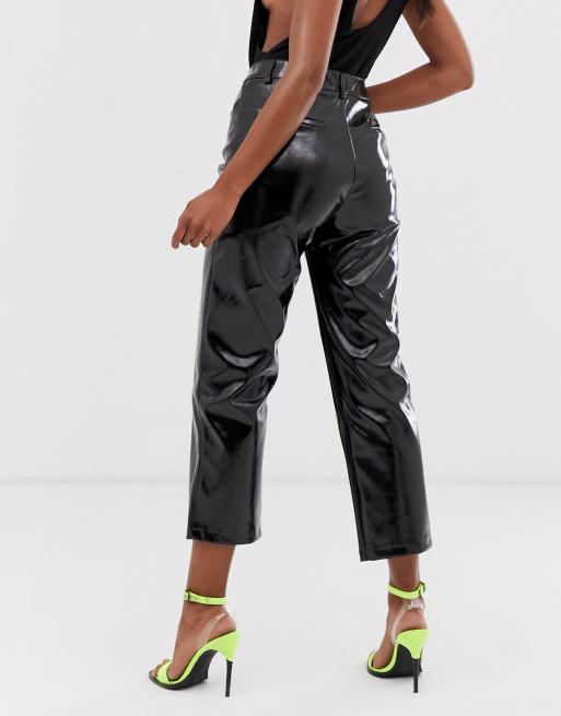 Lioness Marry The Night Vinyl Pants In Black - 