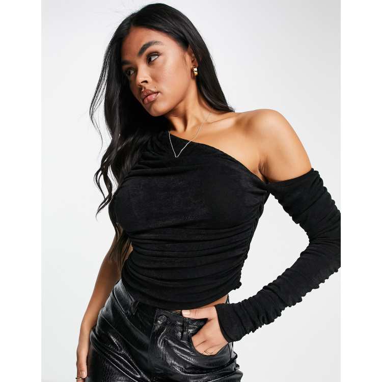 Lioness one shoulder top in black ASOS