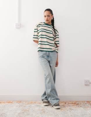 Lioness Oversized Short Sleeve Side Split T-shirt In Multi
