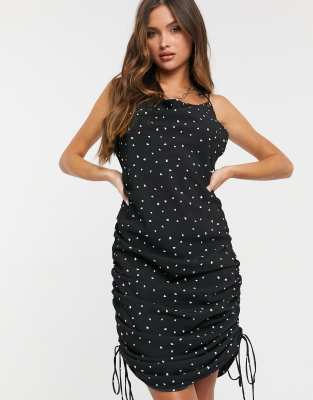 string along mini dress hearts