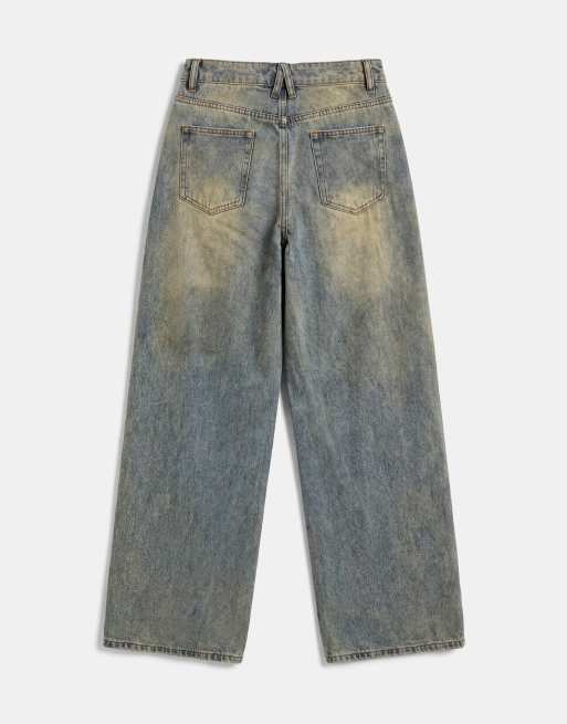 Lioness Top Model jeans med afslappet ben i stone blue-vask, 8 af 10