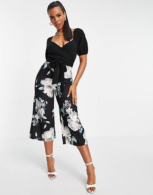 Lipsy 2-in-1 jumpsuit in floral