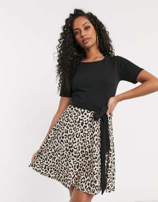 leopard print dress lipsy
