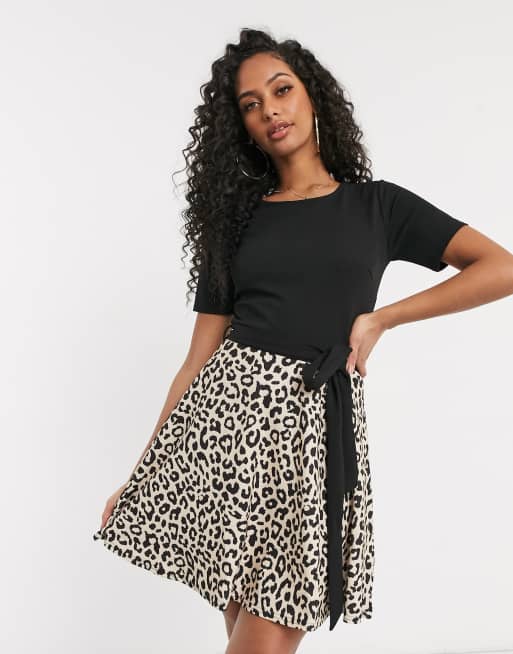 Lipsy animal print sales skater dress