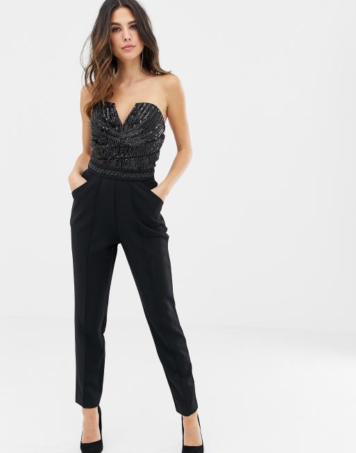 Lipsy sparkly hot sale jumpsuit