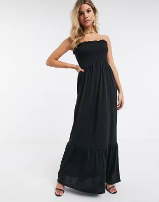 lipsy bella bandeau maxi dress