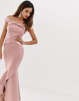 lipsy bardot midi dress